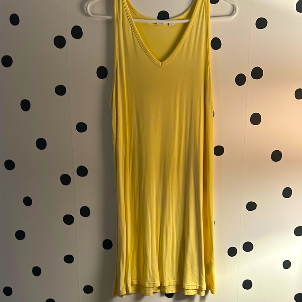 ‼️FINAL SALE‼️GAP Yellow V neck casual swing dress